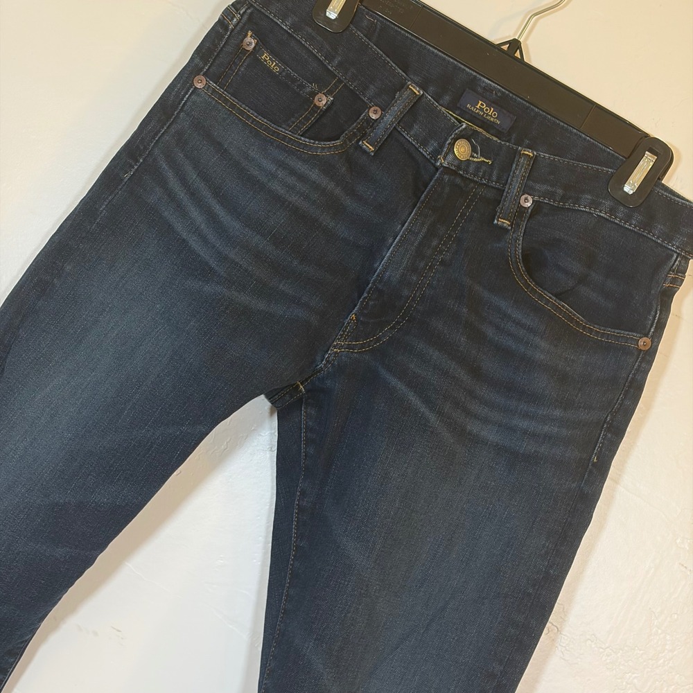 Polo Ralph Lauren Sullivan Slim Jeans Mens 30x30 Dark Wash Denim Stretch